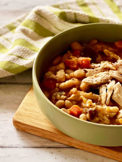 Chicken and beans casserole