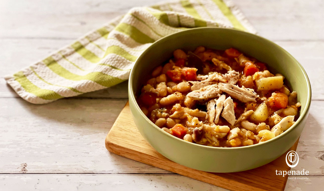 Chicken and beans casserole